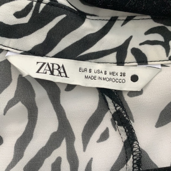 Zara sheer patterned shirt - Picture 3 of 3